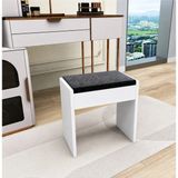 Maison Luré Puf & Bench Dekoratif Makyaj Masası Pufu Beyaz Puf Tabure