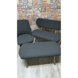 Maison Luré Püf Bench Takım Kılıfı Jakar Kumaş 2 Sandalye 1 Bench 1 Püf Puf & Bench - Seçenek 1 - Siyah