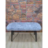Maison Luré Puf Kadife Kılıfı 110X45 Puf & Bench - Seçenek 1 - Siyah