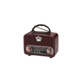 Maison Luré Retro Bluetooth Hoparlör ve Radyo, Şarjlı ve Taşınabilir Tasarım Nostaljik Radyo