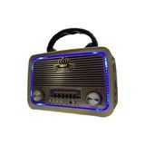 Maison Luré Şarjlı Işıklı Nostaljik Radyo ve Hoparlör, USB ve Tf Kart Desteğiyle Müzik