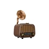 Maison Luré Şık Gramafon Tasarımlı Nostaljik Bluetooth ve USB Radyo Kutusu Nostaljik Radyo