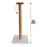Maison Luré Stepli Beyaz Kedi Tırmalama Tahtası 82CM ile Güçlü Tırnak Bakımı Kedi Tırmalaması