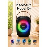 Maison Luré Taşınabilir Rgb Ledli Kablosuz Bluetooth Hoparlör ile Güçlü Ses