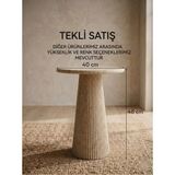 Maison Luré Traverten Mantar Sehpa Yükseklik 48 cm Orta Sehpa - Seçenek 1