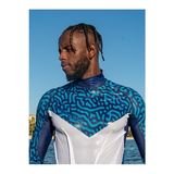Maison Luré Uniseks Mavi Rash Guard, Su Altında Koruma ve Konfor Sunar Dalış Elbisesi