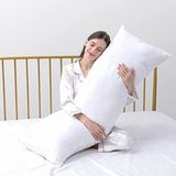 Maison Luré Uzun Yastık 1. Kalite Boncuk Silikon Dolgulu 50X135 cm Pamuklu - 10 cm - Siyah