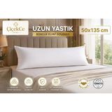 Maison Luré Uzun Yastık 50X135 cm Boncuk Elyaf Dolgulu 1 Adet - 10 cm - Siyah
