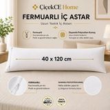 Maison Luré Uzun Yastık Kılıfı 40X120 cm Fermuarlı 1 Adet - Siyah