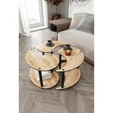 Maison Luré Yang Unity Serenity Orta Sehpa 3 Lü Safir Meşe 70 cm - Seçenek 1