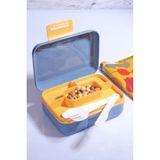 Maison Luré Yemek Kabı 5 Bölmeli 2 Katlı Kendinden Kaşık ve Çatallı Beslenme Kutusu
