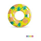 Maison Luré Yetişkin Ananas Desenli Deniz Simidi Geniş ve Rahat Yüzme Keyfi Deniz Malzemesi