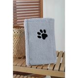 Maison Luré Yumuşak Wellsoft Kumaşlı Pati Detaylı 100X100 Evcil Hayvan Battaniyesi Kedi ve Köpek - Seçenek 1 - Siyah