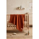 Maison Routine 4 Katlı Müslin Bebek Battaniyesi Çok Amaçlı Bebek Örtüsü %100 Pamuk 120X120 cm Kiremit - Nuvola - 0 - 4 Yaş