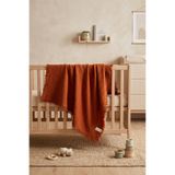 Maison Routine 4 Katlı Müslin Bebek Battaniyesi Çok Amaçlı Bebek Örtüsü %100 Pamuk 120x120 cm Kiremit - Nuvola