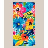 Maisonette Cheer Plaj Havlusu 75 x 150 cm Renkli Dijital Baskılı 100% Pamuk Kadife Materyal