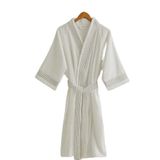 Maisonette SUBTLE STITCH Bornoz LXL BEYAZ / TAŞ