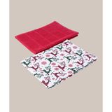 Maisonette Yılbaşı 2'li Mutfak Havlusu - 40 x 60 cm - Kırmızı