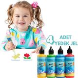 Maisonord Magic Water Elf Sihirli Su Hayvanları Eğitici Oyun Seti 4 Renkli Jel ile Unisex Eğlence - Çok Renkli