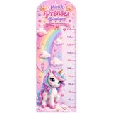 MaisonVelinCo Kişiye Özel Minik Prenses Boy Ölçer Duvar Stickerı 50-150 cm Ölçekli Kız Çocuk Odası Boy Cetveli |