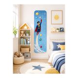 MaisonVelinCo Uçan Kahraman Uzay Temalı Boy Ölçer Duvar Stickerı Çocuk Odası Dekoru