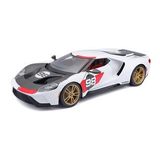 Maisto 1:18 2021 Model Ford GT Heritage Edition Beyaz Model Araba