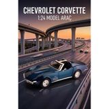 Maisto Lisanslı Metal 1970 Corvette 1:24 Ölçekli Kaputu Ve Kapısı Açılabilir Oyuncak Model Araba