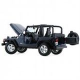 Maisto MAIS-31663-4 1:18 Wrangler Rubicon Jeep Model Araba S-E Lacivert