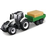 Maisto Mini Work Machines Valtra Traktör ve Römork Seti 3 Yaş Üstü Çocuklar İçin
