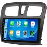 Maitech OLED258055 Renault Clio Symbol 2014-2019 4+64GB QLED Ekran Android Multimedya YENİ YASAYA UYGUN - Siyah