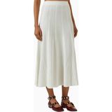 Maje Jougeir Off-White Cable Knit Midi Etek, Zarif ve Konforlu Triko - Kırık Beyaz - 34