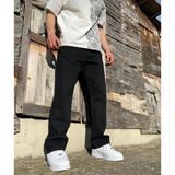 Majesteleri Store Erkek Baggy Kot Pantolon 33 Beden Rahat Kesim Siyah Kumaş Model