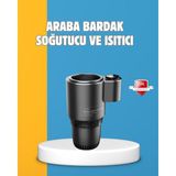 Majeur Dijital Ekranlı Akıllı Bardaklık Araç Içi Termal Isıtıcı Soğutucu