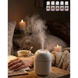 Majeur Mini Nemlendirici 5 Esans Hediyeli LED Işıklı Taşınabilir Aromaterapi Buhar Makinesi