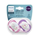 Majeur Philips Avent Ultra Air Animals 2li Desenli Emzik 6-18 Ay - Kız - Standart