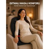 Majeur Sırt Bel Boyun ve Kalça Destekli Isıtmalı Masaj Koltuğu Minderi
