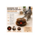 Majo İNTERAKTİF AKORDİON KARTON KEDİ OYUNCAĞI, KEDİ NANESİ VE OYUN TOPU HEDİYELİ
