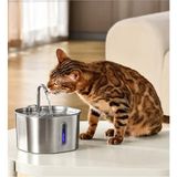 Majo Paslanmaz Çelik Arıtmalı Su Pınarı 2.2 Litre – Kedi ve Köpek Otomatik Su Kabı (74OZ) Veterier Onaylı BP02 MJ-700