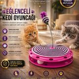 Majo Seahorse Eğlenceli Kedi Oyuncağı (Yaylı & Tırmalama Pedli) - Pembe - Bebek Mavisi
