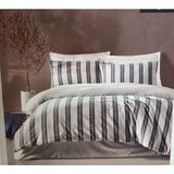 Majoli %100 Pamuk Ida Ipliği Boyalı Naturel Çift Kişilik Nevresim Takımı - Violet - 200 x 220 cm