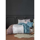 Majoli Battal Boy Kapitoneli Nevresim Takımı 4 Mevsim Set % 100 Pamuk Ranforce Kumaş - Renkli - 220 x 230 cm