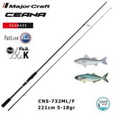 Major Craft Ceana CNS-732ML/F Seabass 221 cm 5-18 gr 2 Parça Spin Kamış