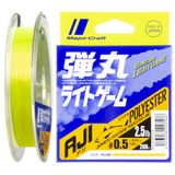 Major Craft Dangan Light Game Polyester Misina DLG-A-0.5/0.117mm/2.5lb/1.26kg/200mt Sarı