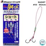 Major Craft Red Back Çiftli Tai Rubber Asist İğne #10 95mm (2 Adet)