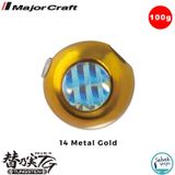 Major Craft TMTG-Head Tungsten Slider Tai Rubber Jig 100gr #14 Metal Gold