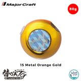 Major Craft TMTG-Head Tungsten Slider Tai Rubber Jig 80gr #15 Metal Orange Gold