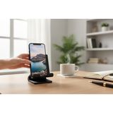 Major Hobi 3D Baskı Ergonomik Telefon Standı Kaymaz Taban Masaüstü Tutucu - Siyah