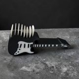 Major Hobi 3D Baskı Gitar Tasarımlı Pena Standı 12 cm Dekoratif Masaüstü Organizer - Siyah
