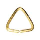 Major Hobi Altın Renk Nikel Üçgen Halka Bağlantı Aparatı Anahtarlık Takı Aksesuarı - 100 Adet - Gold