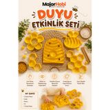 Major Hobi Arı Temalı Duyu Etkinlik Seti 5 Parça Montessori İnce Motor Beceri ve Duyusal Oyun Seti